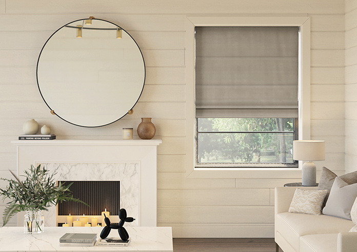 Ultra Luxe Velvet, Hare - Motorised Roman Blind - Image 3